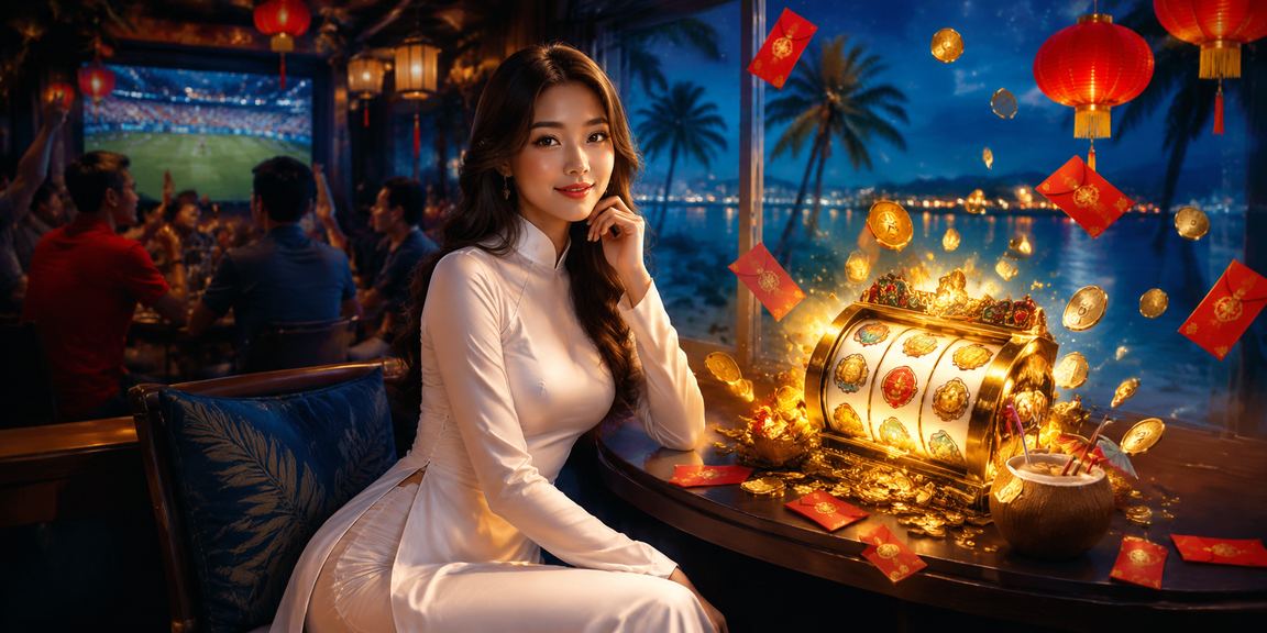 Người mặc áo dài Hà Nội trải nghiệm slot game trực tuyến trên màn hình điện thoại